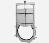 Sluice gate for wall plugging